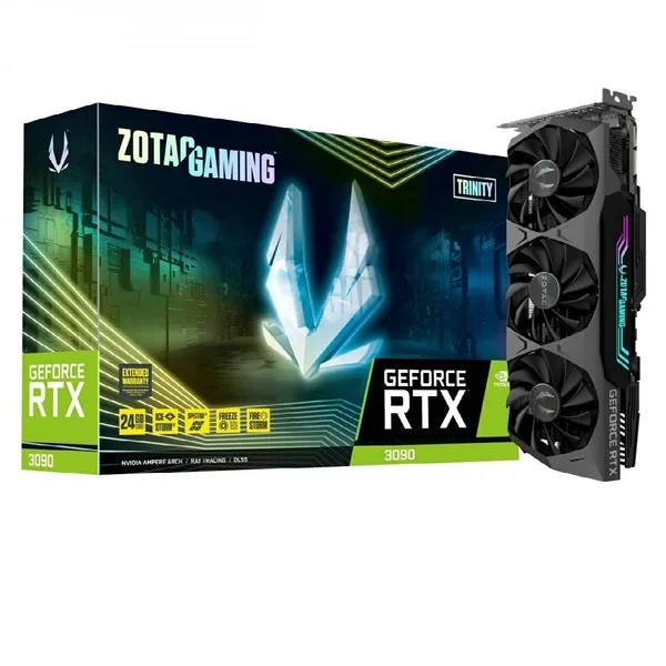کارت گرافیک استوک زوتک ZOTAC RTX 3090 TRINITY 24GB کارت گرافیک استوک زوتک ZOTAC RTX 3090 TRINITY 24GB