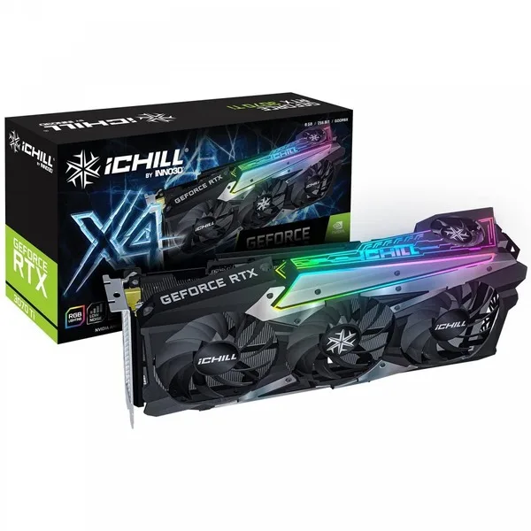 کارت گرافیک استوک اینو INNO3D RTX 3070 TI ICHILL X4 8GB کارت گرافیک استوک اینو INNO3D RTX 3070 TI ICHILL X4 8GB