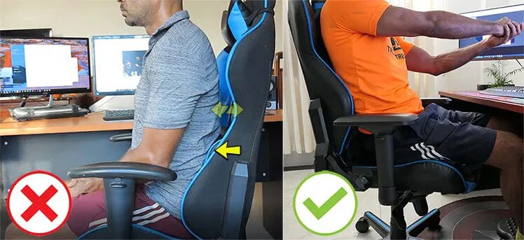 lumbar pillow gap راهنمای خرید صندلی گیمینگ