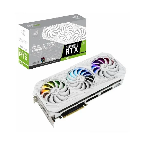 کارت گرافیک استوک ایسوس ASUS ROG STRIX RTX 3080 10G WHITE کارت گرافیک استوک ایسوس ASUS ROG STRIX RTX 3080 10G WHITE