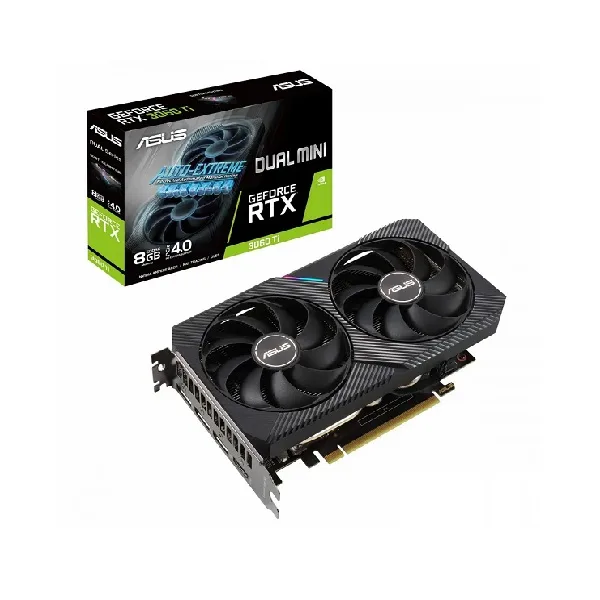 کارت گرافیک استوک ایسوس ASUS DUAL RTX 3060 TI 8G MINI کارت گرافیک استوک ایسوس ASUS DUAL RTX 3060 TI 8G MINI