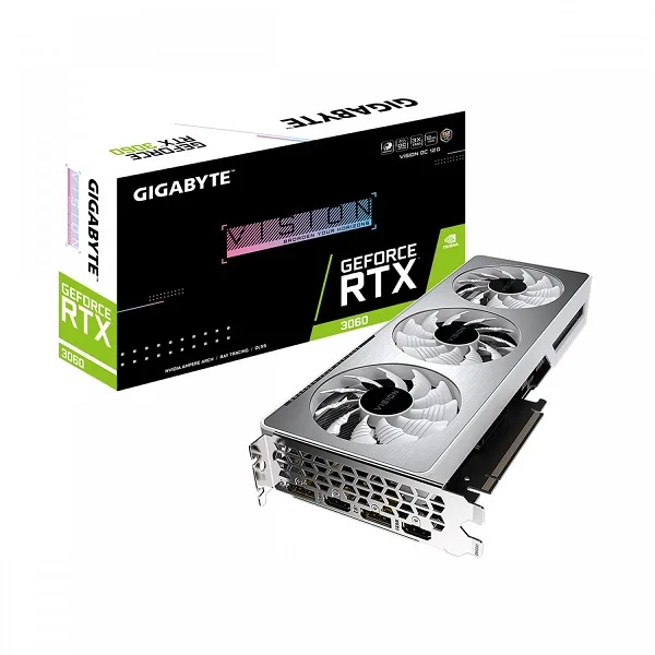 کارت گرافیک گیگابایت GIGABYTE RTX 3060 VISION OC 12G کارت گرافیک گیگابایت GIGABYTE RTX 3060 VISION OC 12G