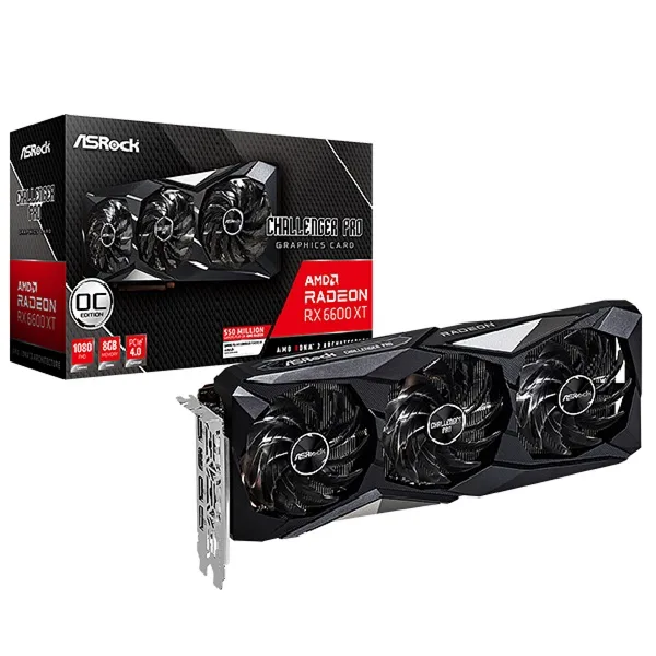 کارت گرافیک ازراک Asrock RX 6600 XT Challenger Pro 8GB OC کارت گرافیک ازراک Asrock RX 6600 XT Challenger Pro 8GB OC