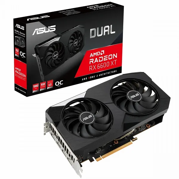 کارت گرافیک ایسوس ASUS DUAL RX 6600 XT OC 8G کارت گرافیک ایسوس ASUS DUAL RX 6600 XT OC 8G