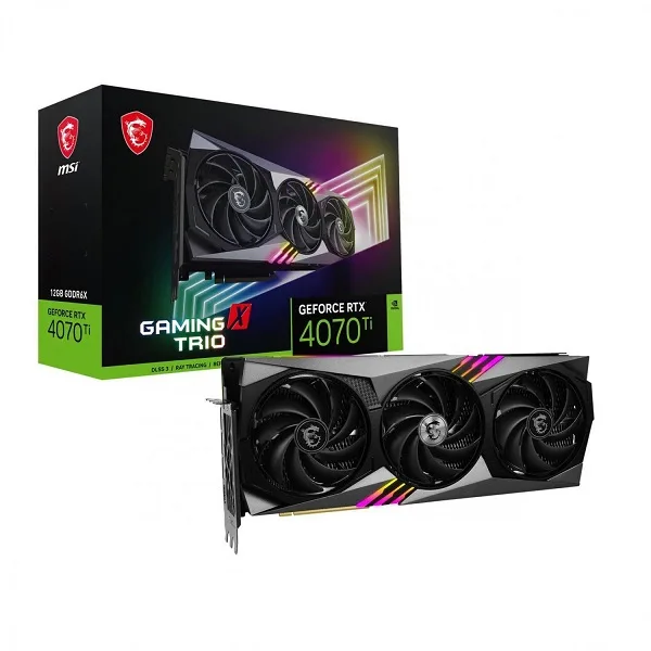 کارت گرافیک ام اس آی MSI RTX 4070 Ti GAMING X TRIO 12G کارت گرافیک ام اس آی MSI RTX 4070 Ti GAMING X TRIO 12G