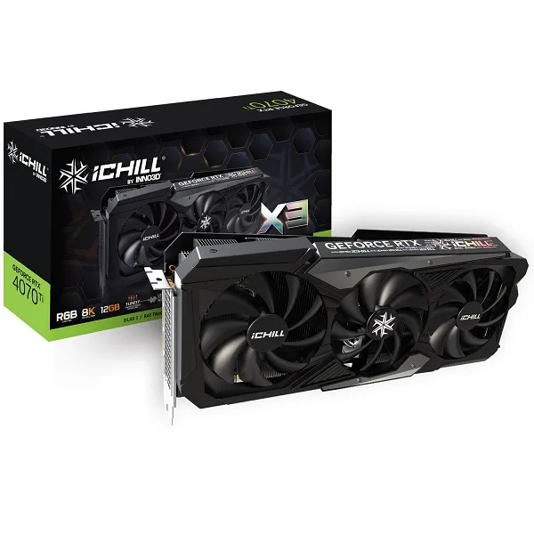کارت گرافیک اینو تری دی Inno3D RTX 4070 Ti iChill X3 12G کارت گرافیک اینو تری دی Inno3D RTX 4070 Ti iChill X3 12G