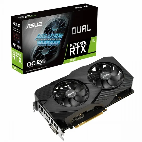 کارت گرافیک ایسوس ASUS Dual RTX 2060 EVO OC 12G