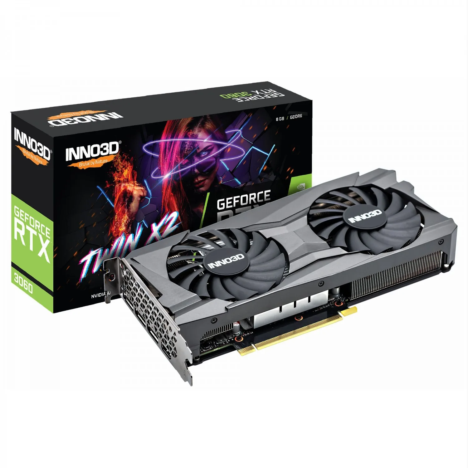 کارت گرافیک اینو تری دی Inno3D RTX 3060 Twin X2 OC 8G