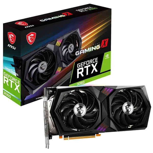 کارت گرافیک ام اس آی MSI RTX 3060 GAMING X 12G کارت گرافیک ام اس آی MSI RTX 3060 GAMING X 12G