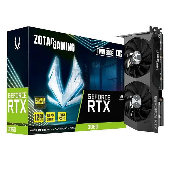 کارت گرافیک زوتک Zotac RTX 3060 Twin Edge OC 12G کارت گرافیک زوتک Zotac RTX 3060 Twin Edge OC 12G
