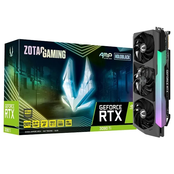 کارت گرافیک زوتک Zotac RTX 3090 Ti AMP Extreme Holo 24G کارت گرافیک زوتک Zotac RTX 3090 Ti AMP Extreme Holo 24G