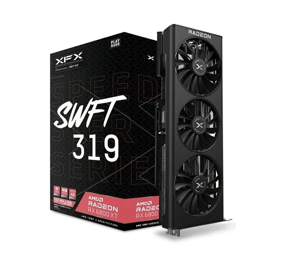 کارت گرافیک استوک ایکس اف ایکس XFX SWFT 319 Radeon RX 6800 XT 16G کارت گرافیک استوک ایکس اف ایکس XFX SWFT 319 Radeon RX 6800 XT 16G