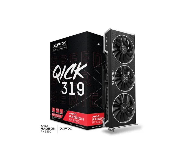 کارت گرافیک استوک ایکس اف ایکس XFX QICK 319 AMD Radeon RX 6800 16GB کارت گرافیک استوک ایکس اف ایکس XFX QICK 319 AMD Radeon RX 6800 16GB