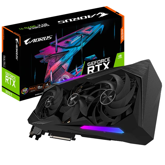 کارت گرافیک استوک گیگابایت Gigabyte RTX 3070 Ti MASTER 8G کارت گرافیک استوک گیگابایت Gigabyte RTX 3070 Ti MASTER 8G
