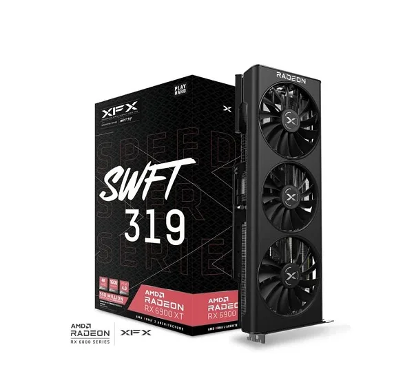 کارت گرافیک استوک ایکس اف ایکس XFX SWFT 319 RX 6900 XT 16G کارت گرافیک استوک ایکس اف ایکس XFX SWFT 319 RX 6900 XT 16G