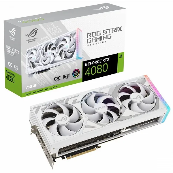 کارت گرافیک ایسوس ASUS ROG STRIX RTX 4080 OC 16G WHITE کارت گرافیک ایسوس ASUS ROG STRIX RTX 4080 OC 16G WHITE