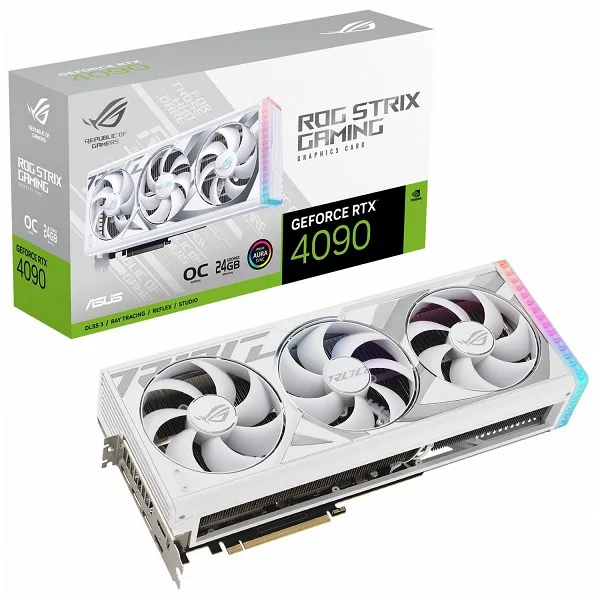کارت گرافیک ایسوس ASUS ROG STRIX RTX 4090 OC 24G WHITE کارت گرافیک ایسوس ASUS ROG STRIX RTX 4090 OC 24G WHITE