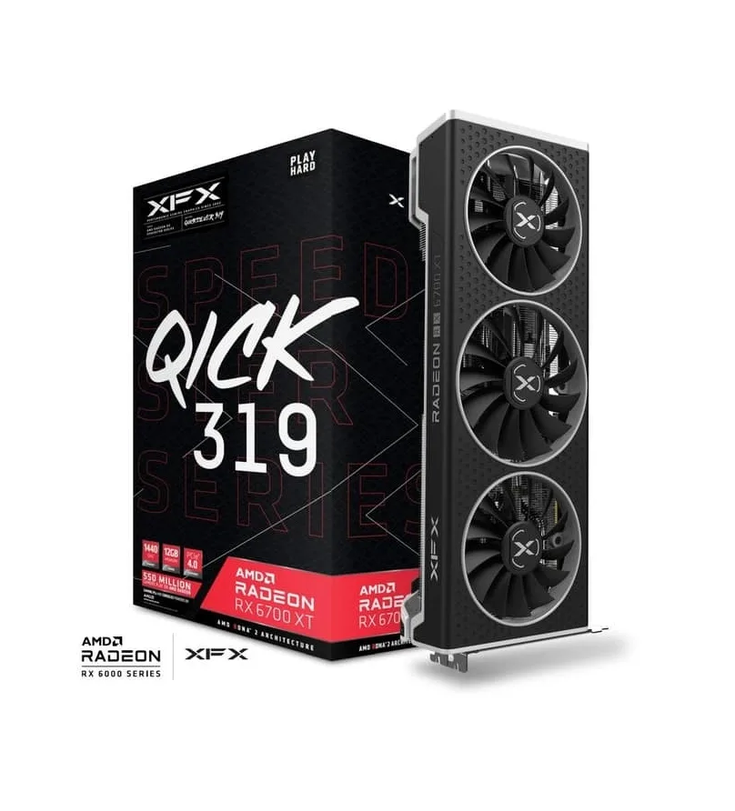 کارت گرافیک استوک ایکس اف ایکس XFX QICK 319 RX 6700 XT 12G کارت گرافیک استوک ایکس اف ایکس XFX QICK 319 RX 6700 XT 12G