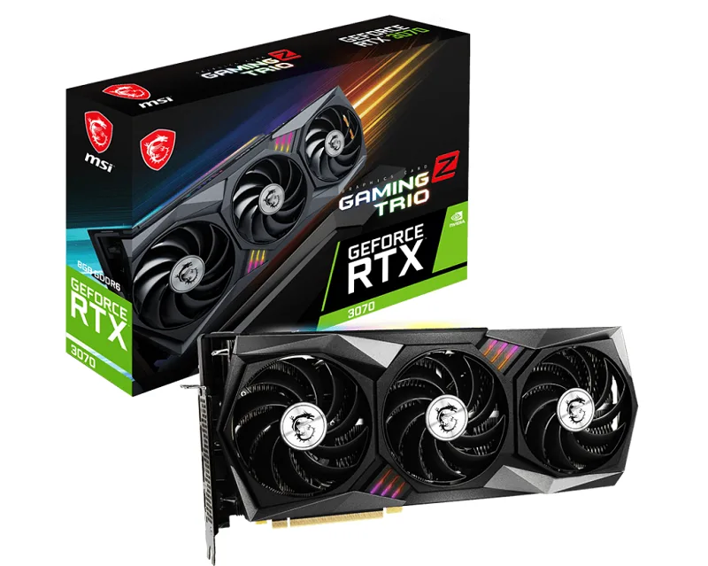کارت گرافیک استوک ام اس ای MSI RTX 3070 GAMING Z TRIO 8GB کارت گرافیک استوک ام اس ای MSI RTX 3070 GAMING Z TRIO 8GB