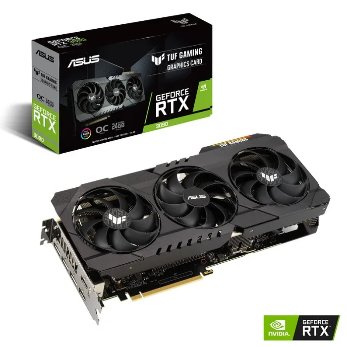 کارت گرافیک استوک ایسوس Asus TUF GAMING 3090 OC 24GB کارت گرافیک استوک ایسوس Asus TUF GAMING 3090 OC 24GB