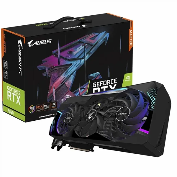 کارت گرافیک استوک گیگابایت GIGABYTE AORUS RTX 3090 24GB کارت گرافیک استوک گیگابایت GIGABYTE AORUS RTX 3090 24GB