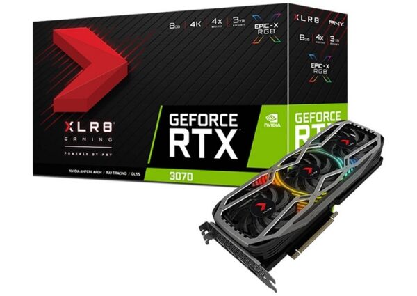 atrinkala rtx 3070 7 کارت گرافیک استوک پی ان وای PNY GeForce RTX 3070 8GB