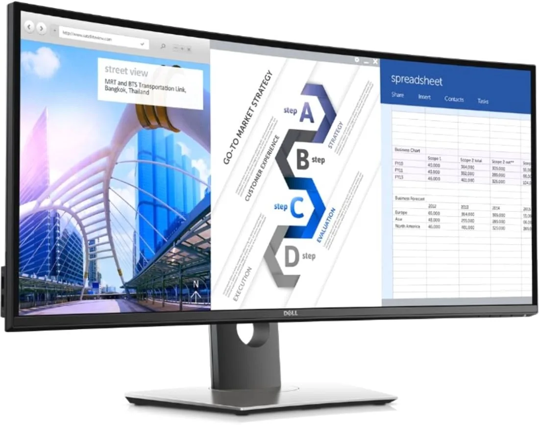 مانیتور استوک خمیده دل 34 اینچ Dell U3417w مانیتور استوک خمیده دل 34 اینچ Dell U3417w