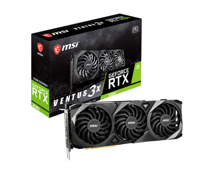 کارت گرافیک استوک ام اس ای MSI RTX 3090 VENTUS 3X 24G OC